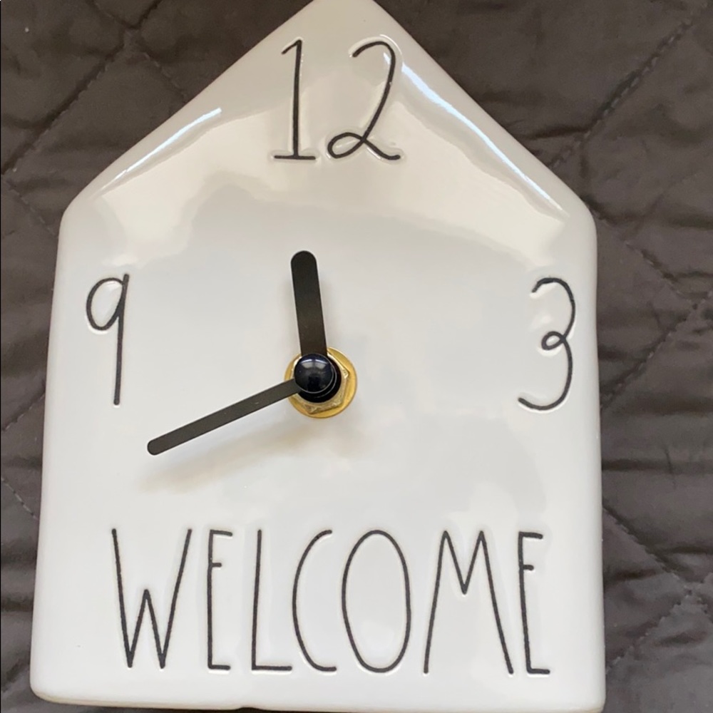 NWT Rae Dunn Welcome Clock - Picture 3 of 3